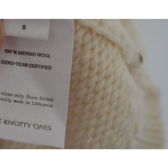 The Knotty Ones 'Sturmai' Merino Wool Turtleneck in Sea Salt - Picture 8 of 9